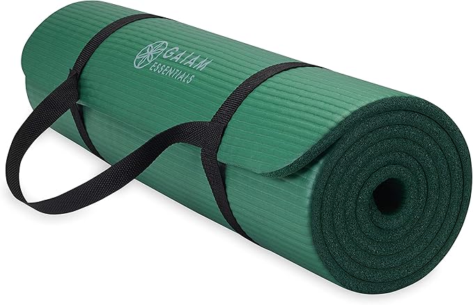 green yoga mat