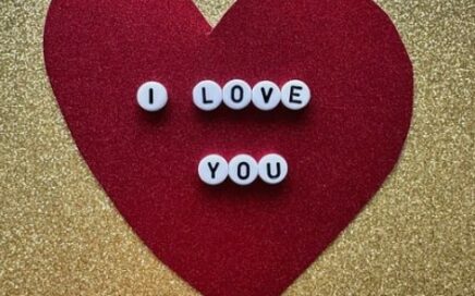 heart with words "I love you"