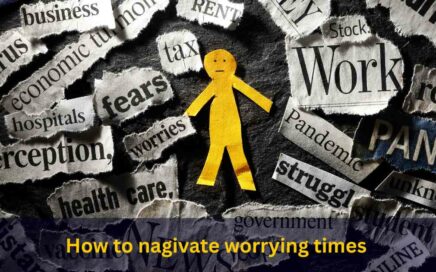 person in the middle of worrying newsclips