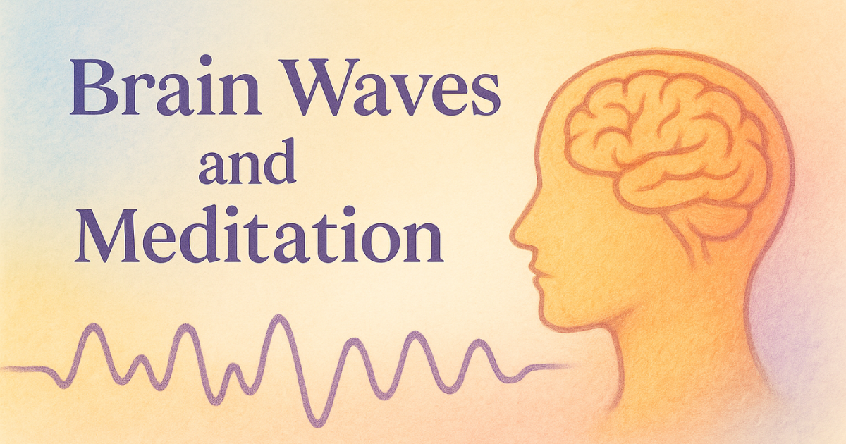 Graphic showing brain waves and brain image