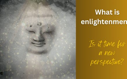 Banner saying "What is enlightenment? Is is time for a new perspective?"