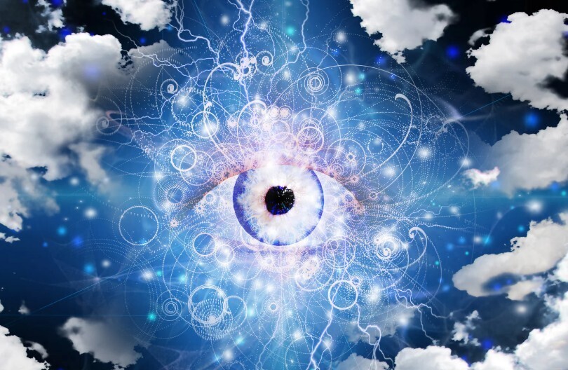 graphic showing a representation of how to open your third eye
