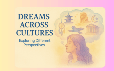 Graphic showing a woman and images from different cultures