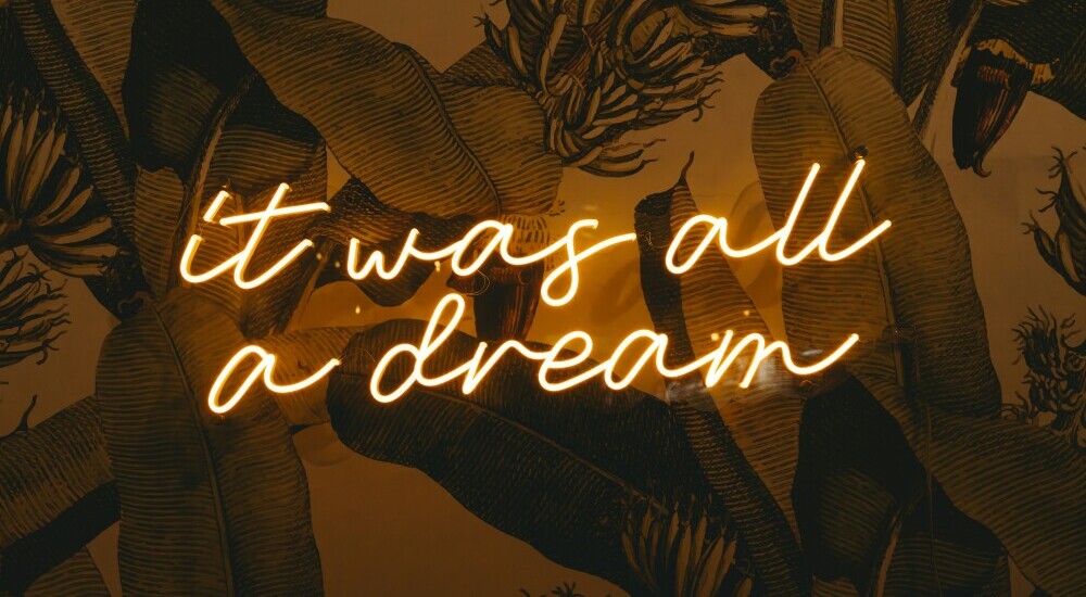 How to interpret dreams - image with caption saying 