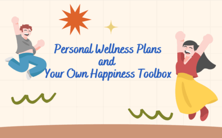 Graphic of a man and a woman jumping in the air in happiness with text overlay